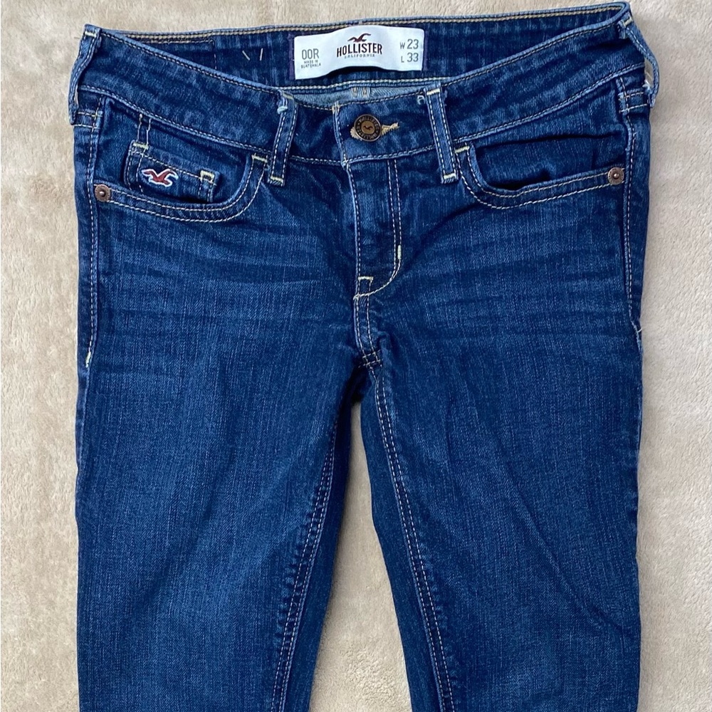 Hollister Women's Dark BlueOOR Skinny Jeans